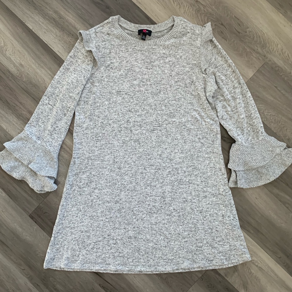 Girls Gray Sweater Dress - Sz XXL